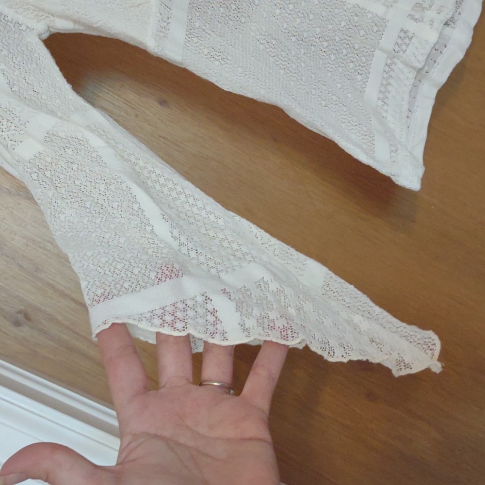 Patchwork Lace Bell Sleeve Top - Picture 3 of 6